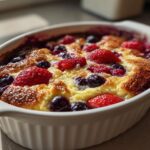 High Protein Triple Berry Bake