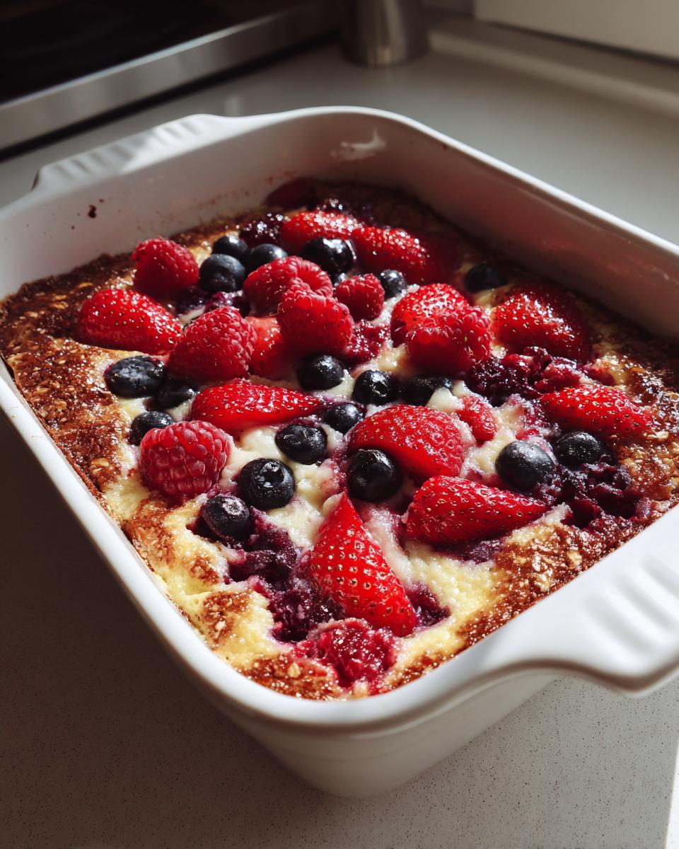 High Protein Triple Berry Bake - detail 2