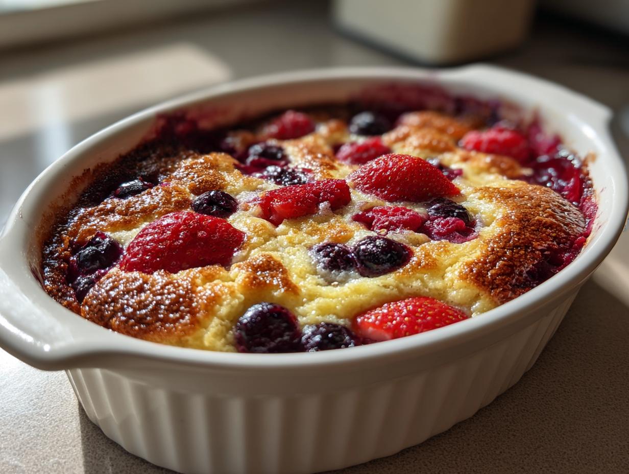 26g Protein Triple Berry Bake You’ll Crave Daily
