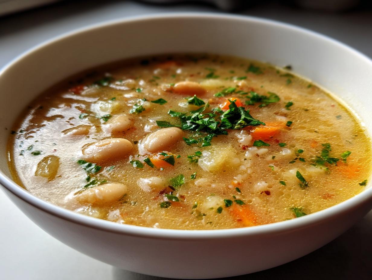 18g Protein White Bean Soup – Soul-Warming Comfort Dish
