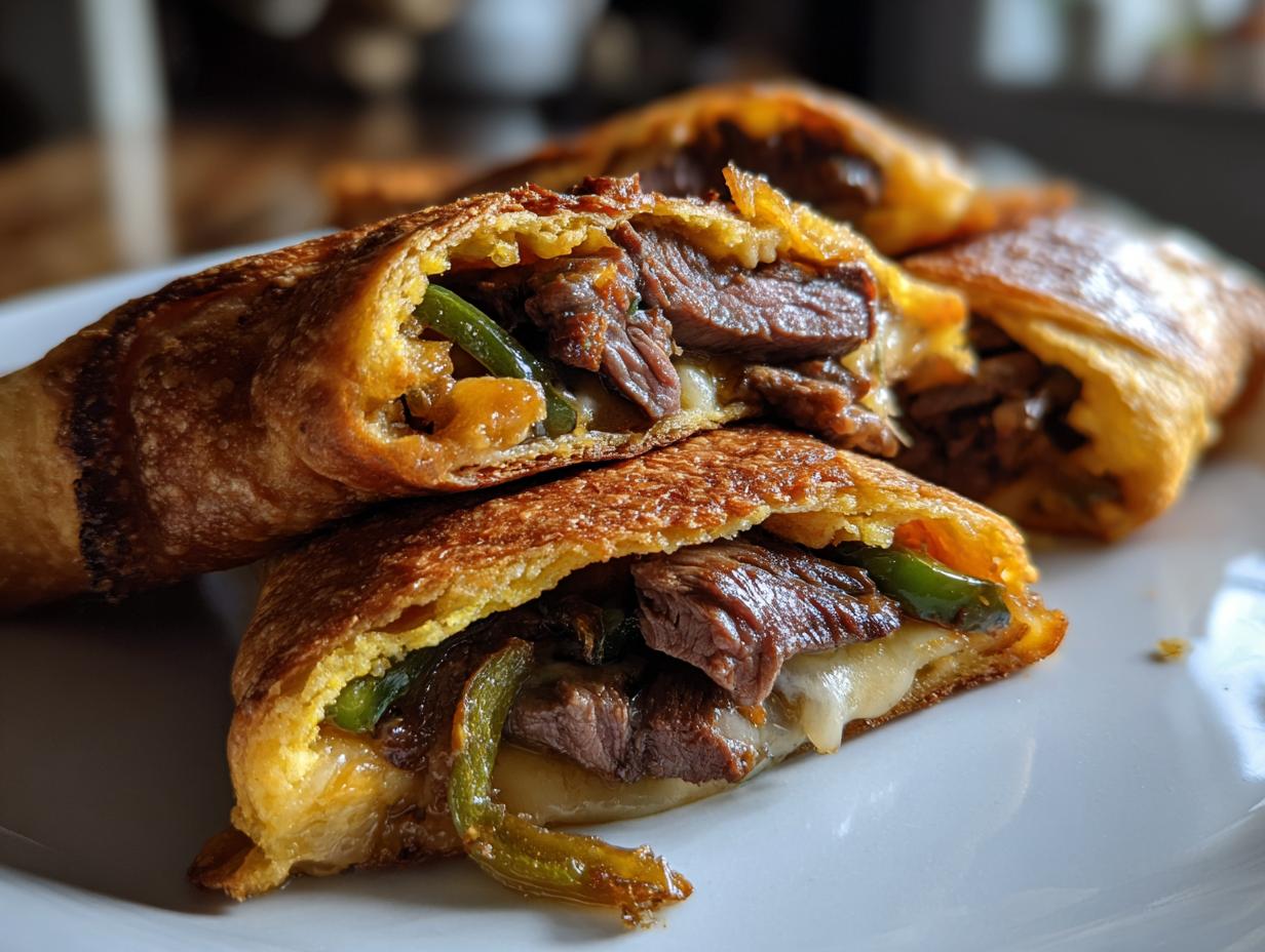 Irresistible Keto Philly Cheesesteak Rolls in 40 Minutes