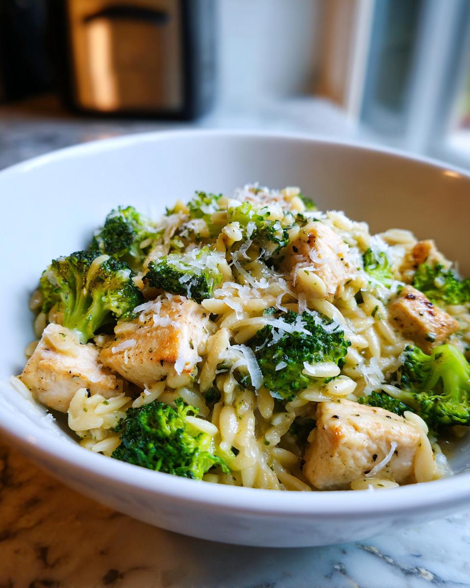 One Pot Chicken, Broccoli, and Orzo - detail 1