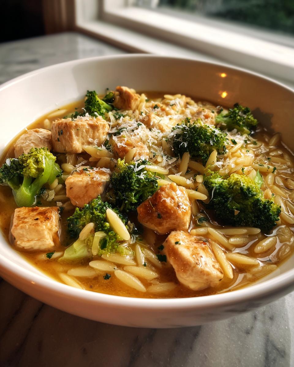 One Pot Chicken, Broccoli, and Orzo - detail 2