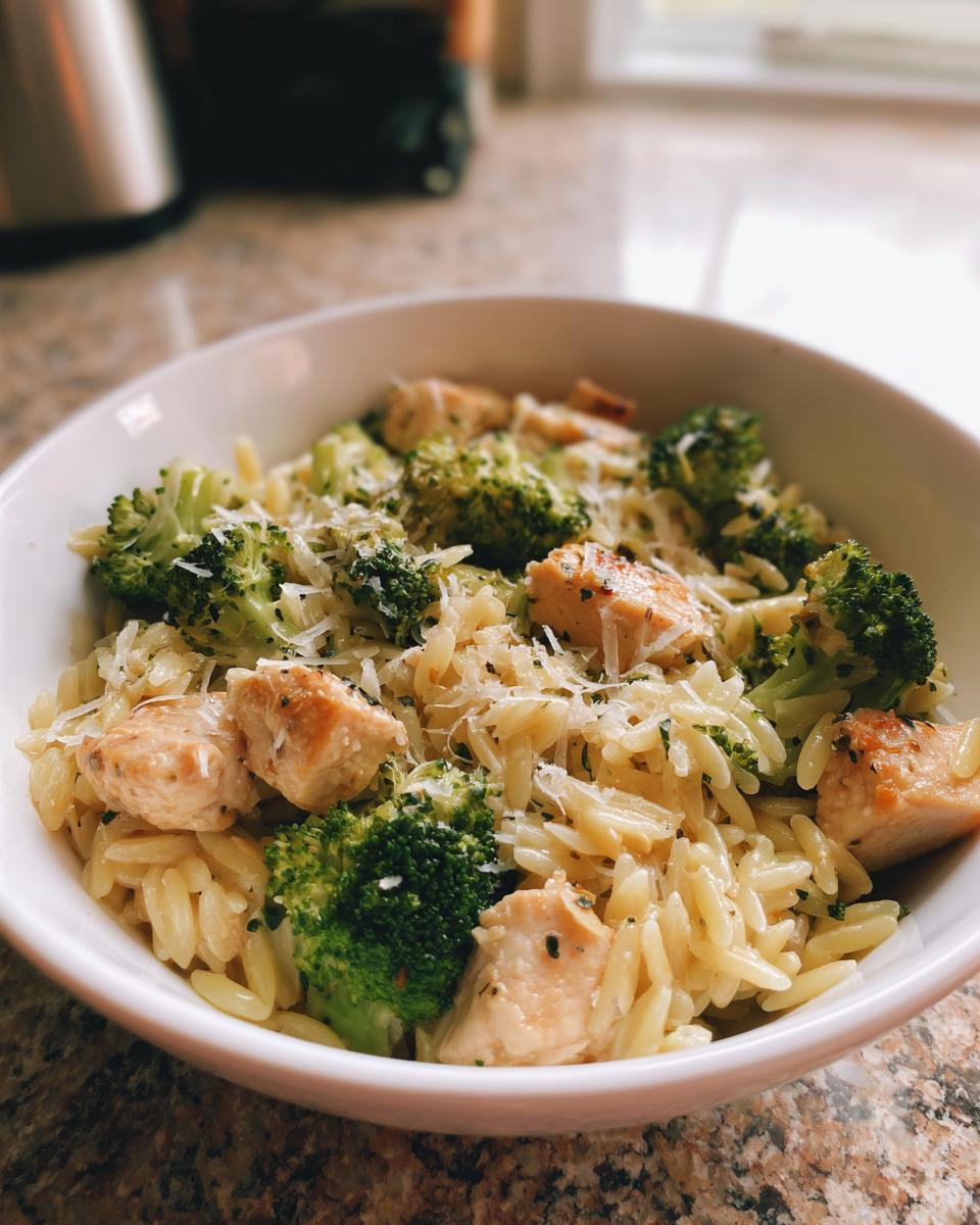 One Pot Chicken, Broccoli, and Orzo - detail 4