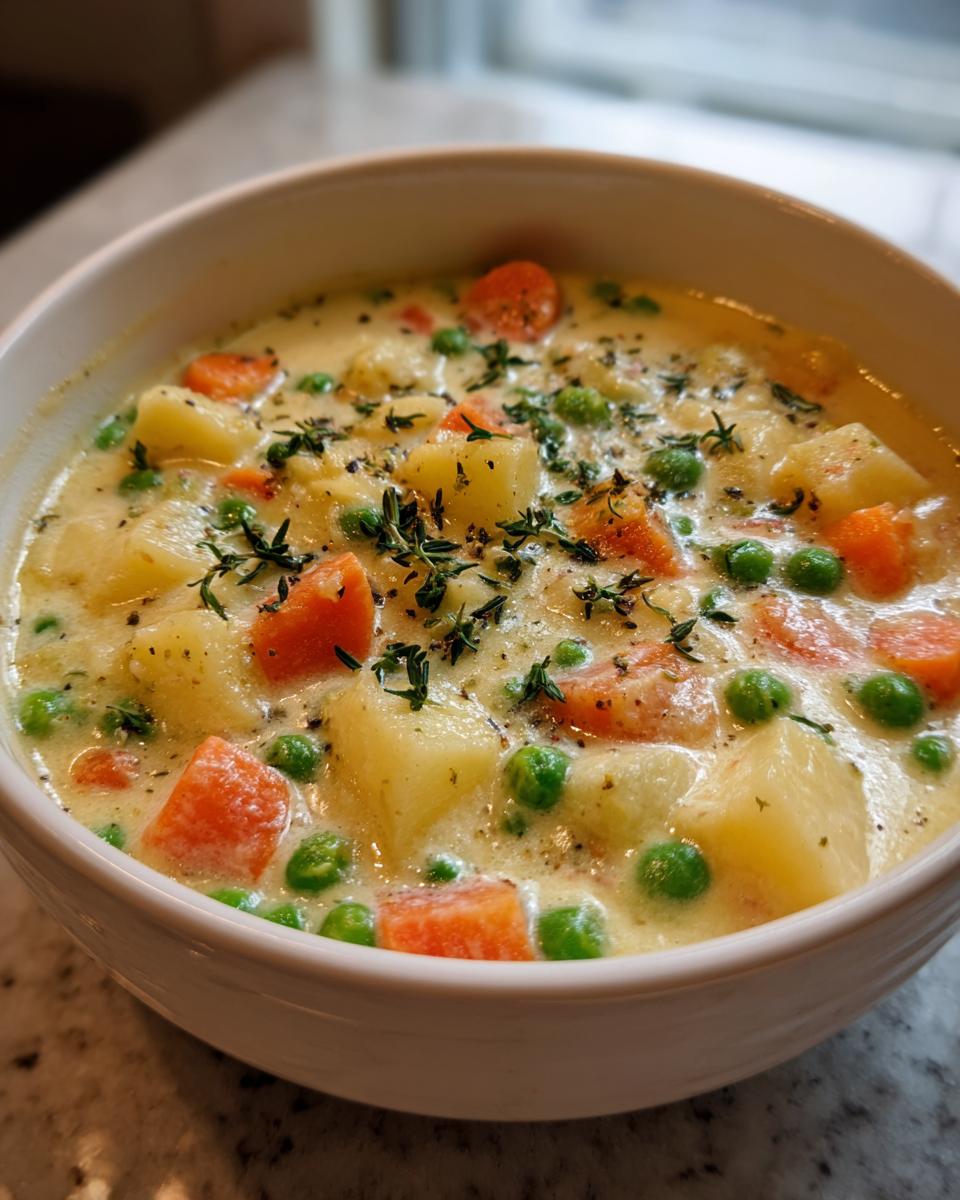 One Pot Creamy Vegetable Soup - detail 2