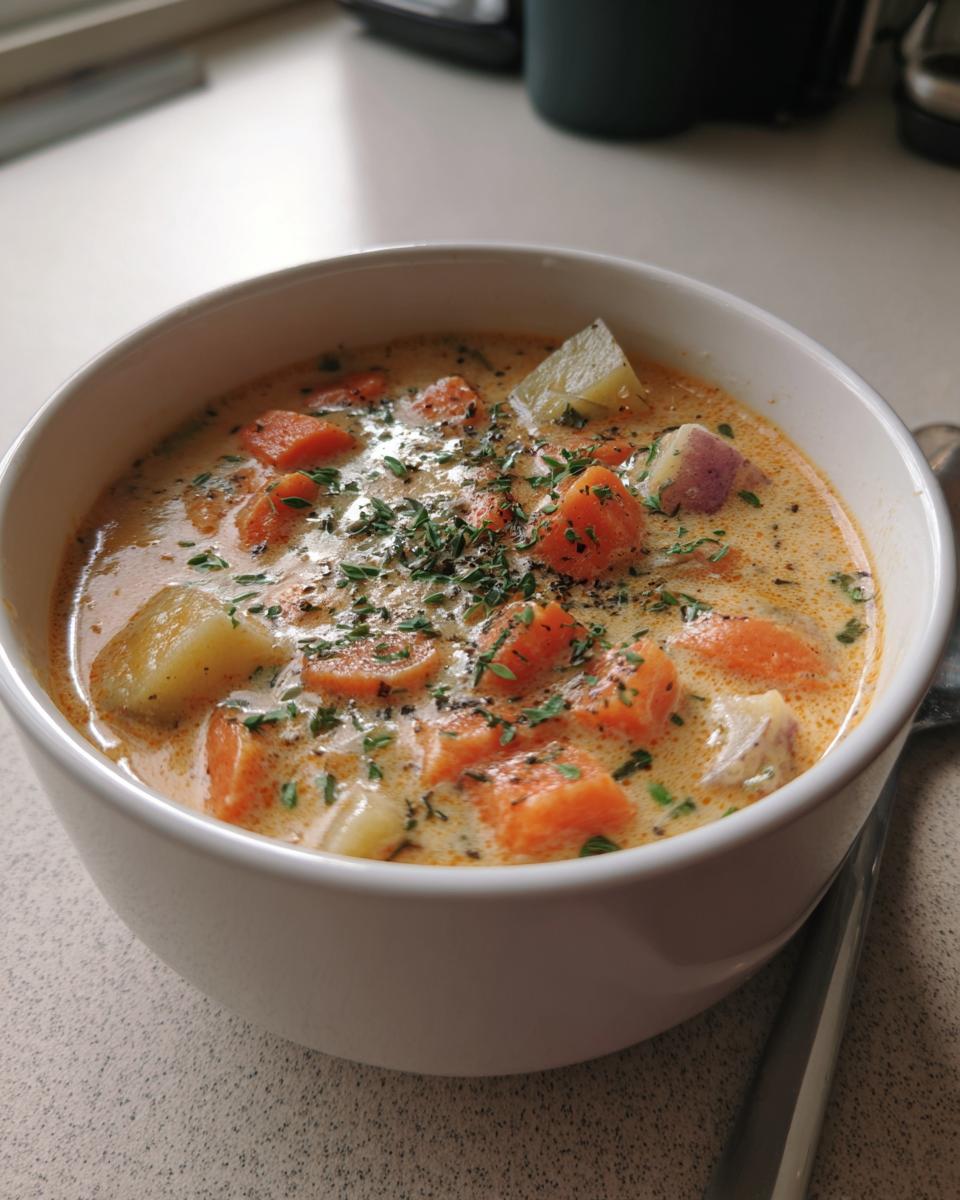One-Pot Creamy Vegetable Soup - detail 3