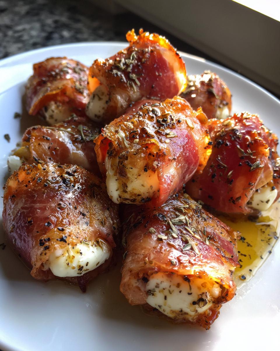 Prosciutto Wrapped Mozzarella Bites - detail 3