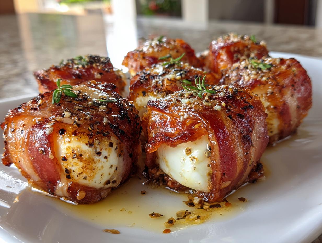 20-Minute Prosciutto Wrapped Mozzarella Bites – Irresistible!