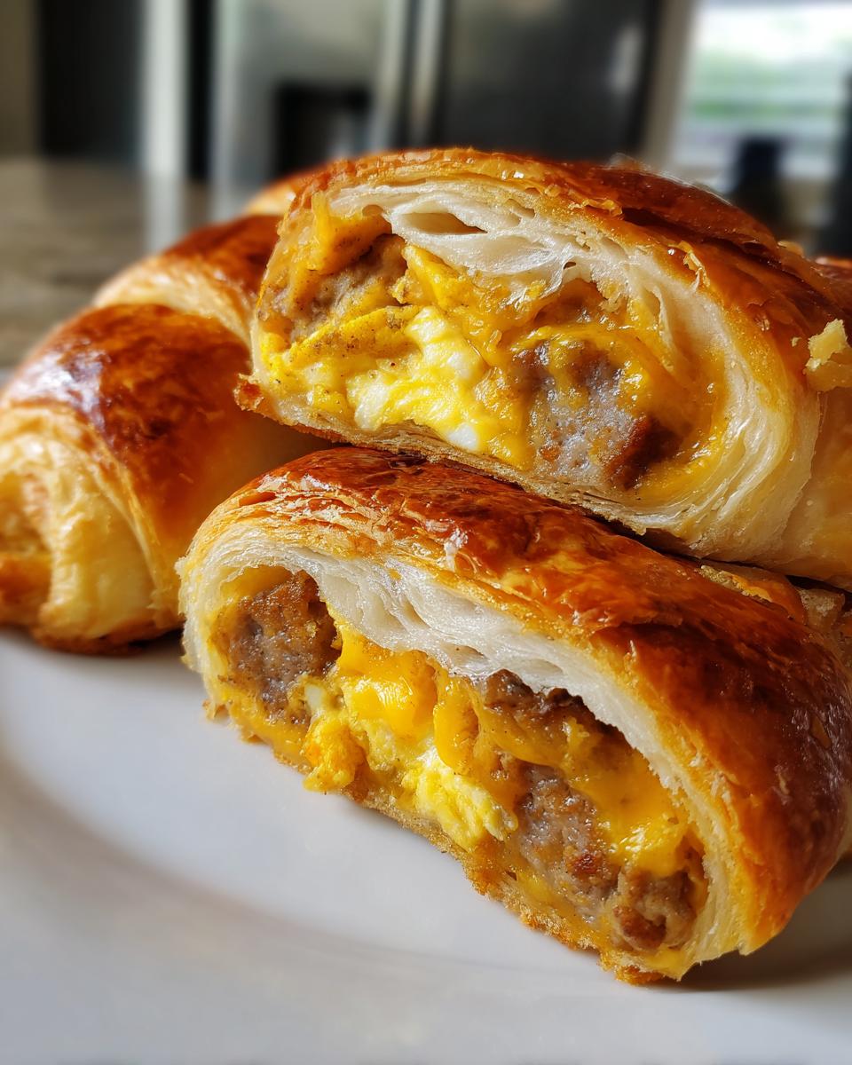 Quick & Delicious Sausage Egg Breakfast Rolls - detail 3