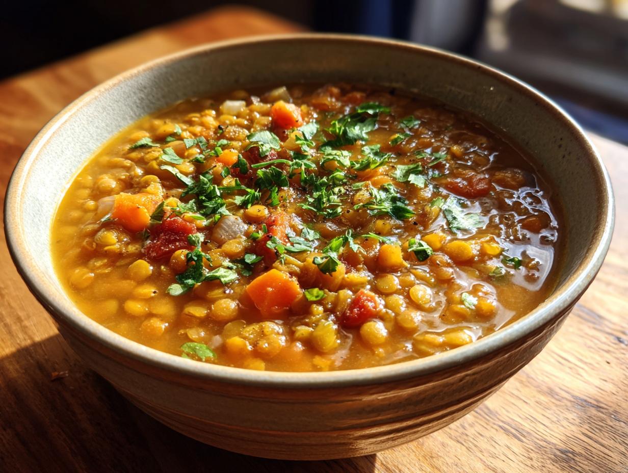 35-Minute Quick & Nutritious High-Protein Lentil Soup Recipe