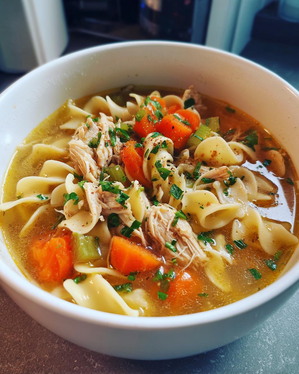 Slow Cooker Chicken Noodle Soup - detail 5