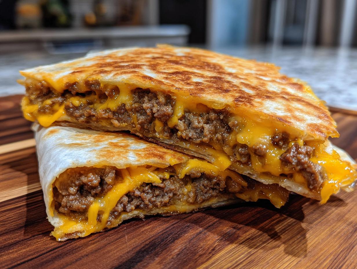 30-Minute Smashburger Quesadillas: Crispy Cheesy Bliss
