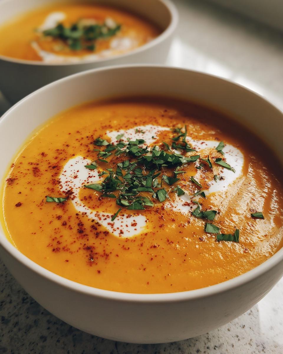 Spicy Butternut Squash Sweet Potato Soup - detail 2