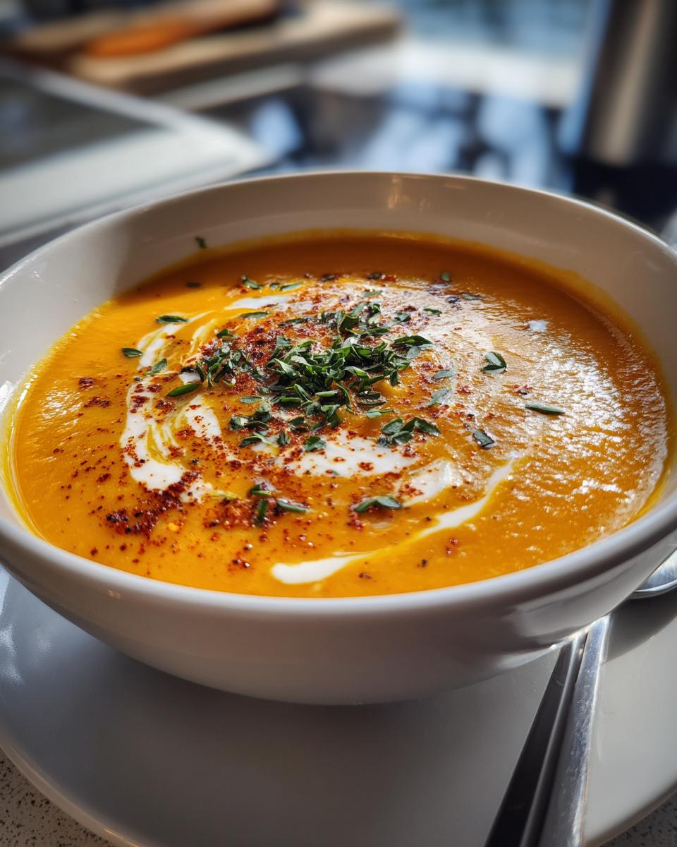 Spicy Butternut Squash Sweet Potato Soup - detail 3