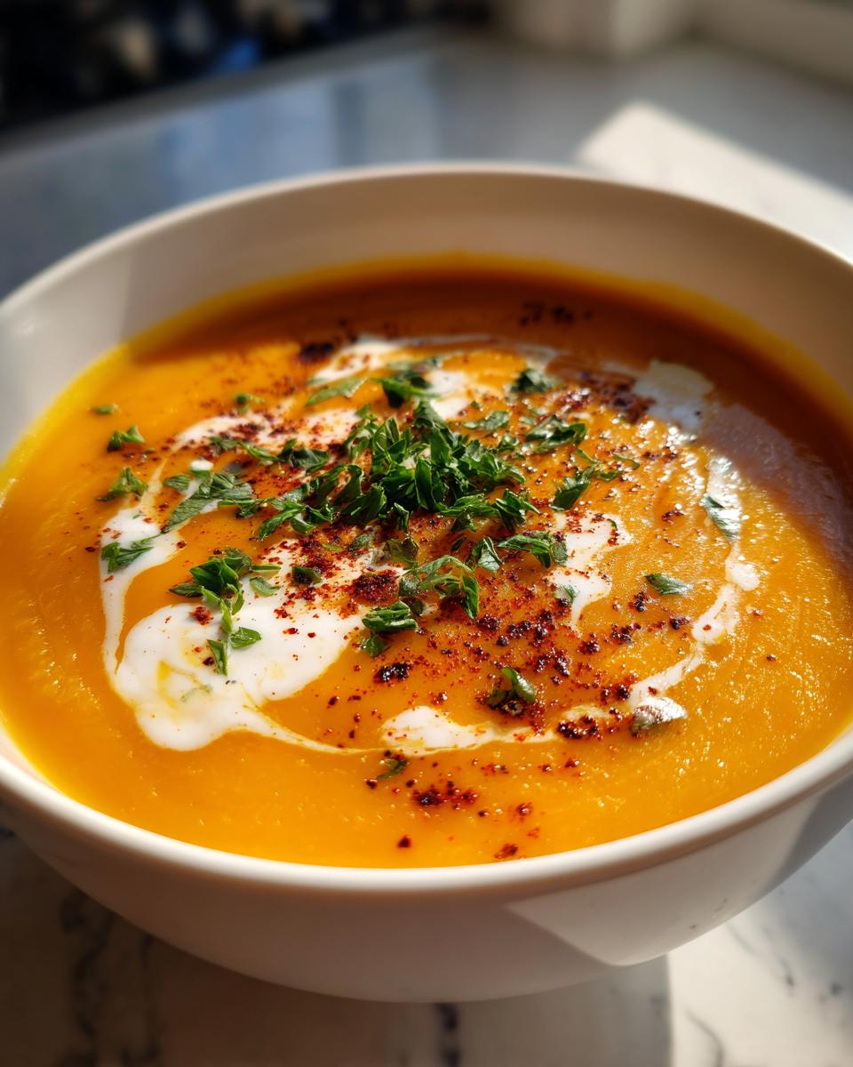 Spicy Butternut Squash Sweet Potato Soup - detail 5