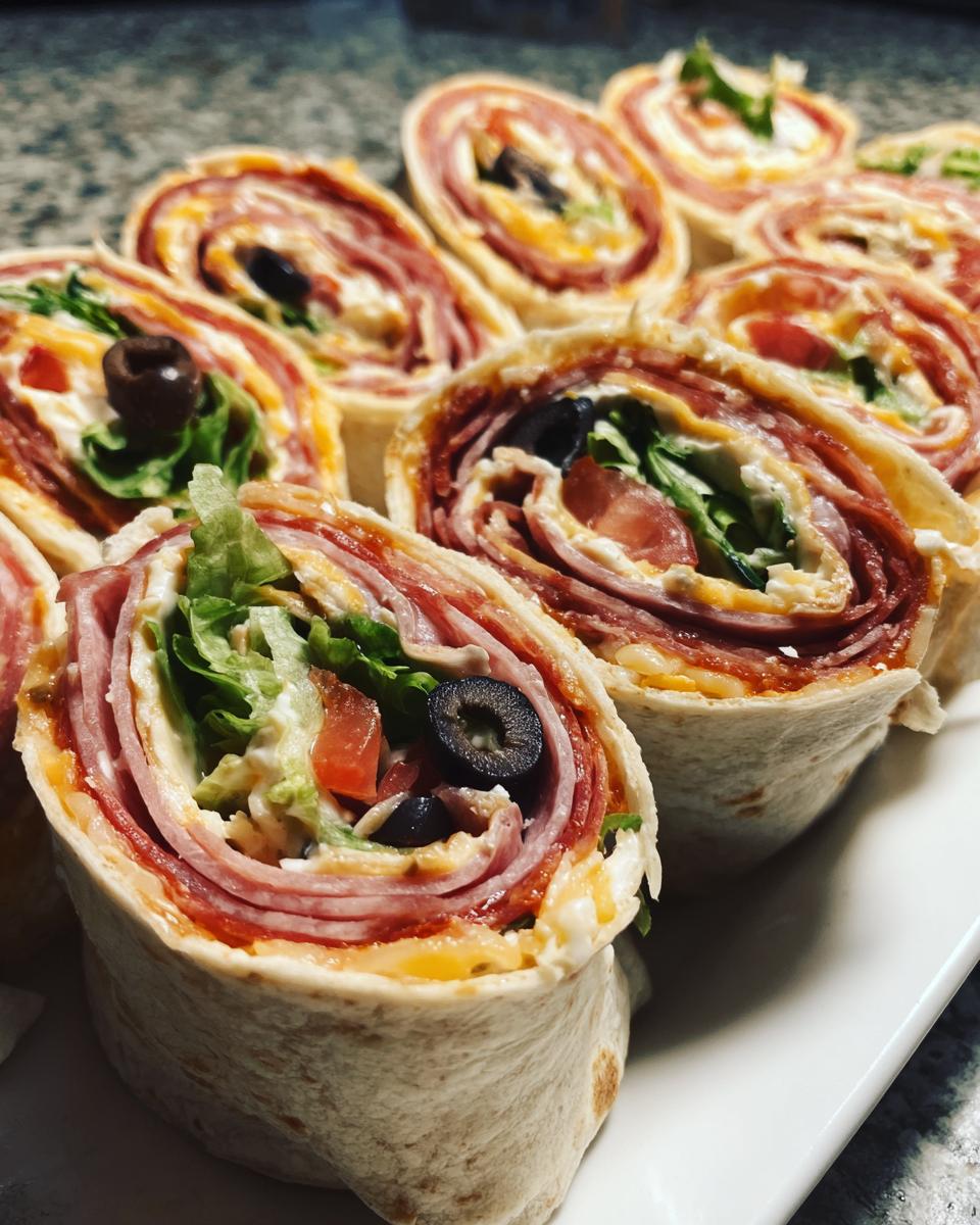 easy Italian Pinwheel Sandwiches - detail 1