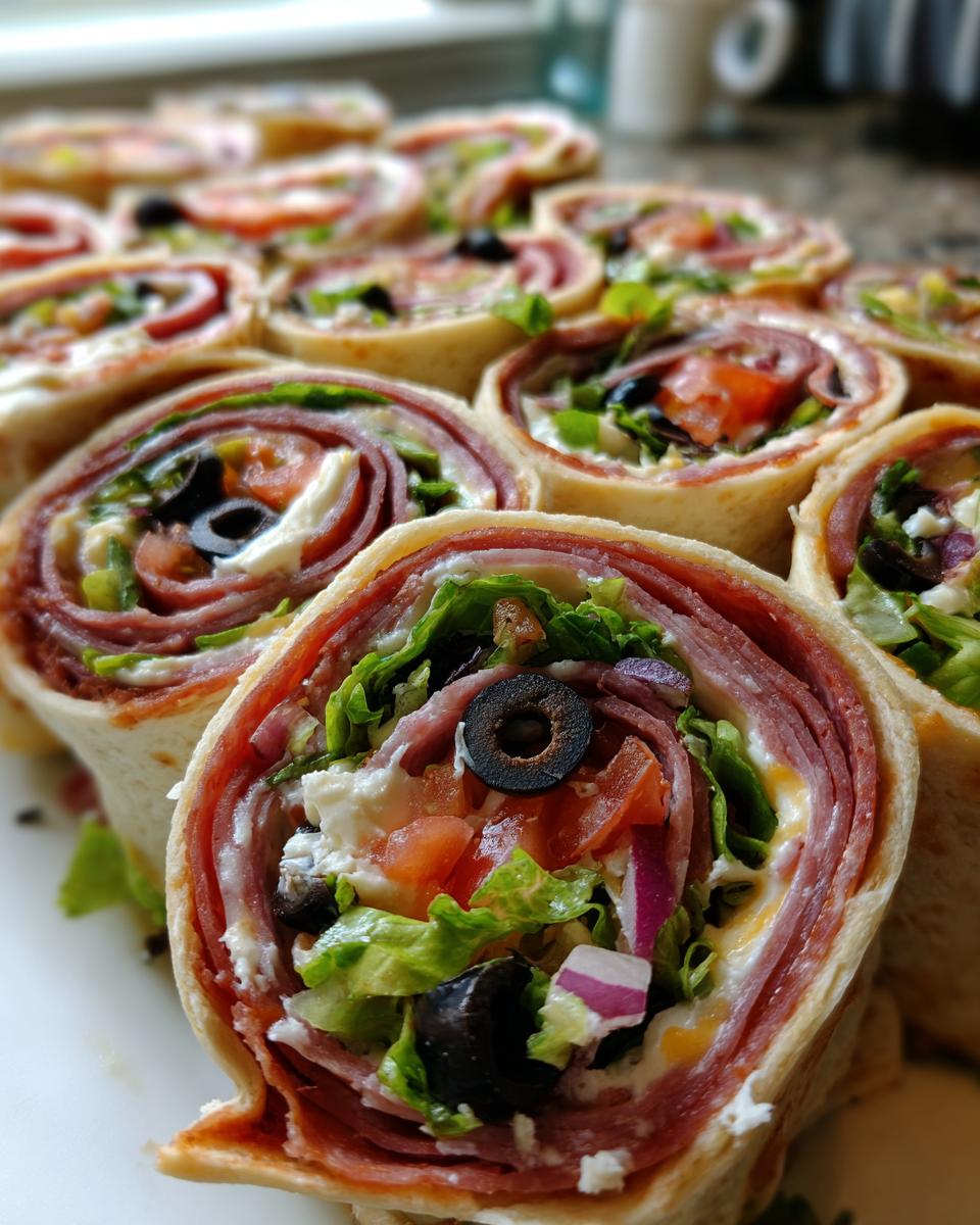 easy Italian Pinwheel Sandwiches - detail 3