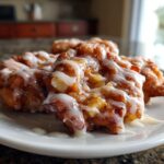 Baked Apple Fritters with Glaze