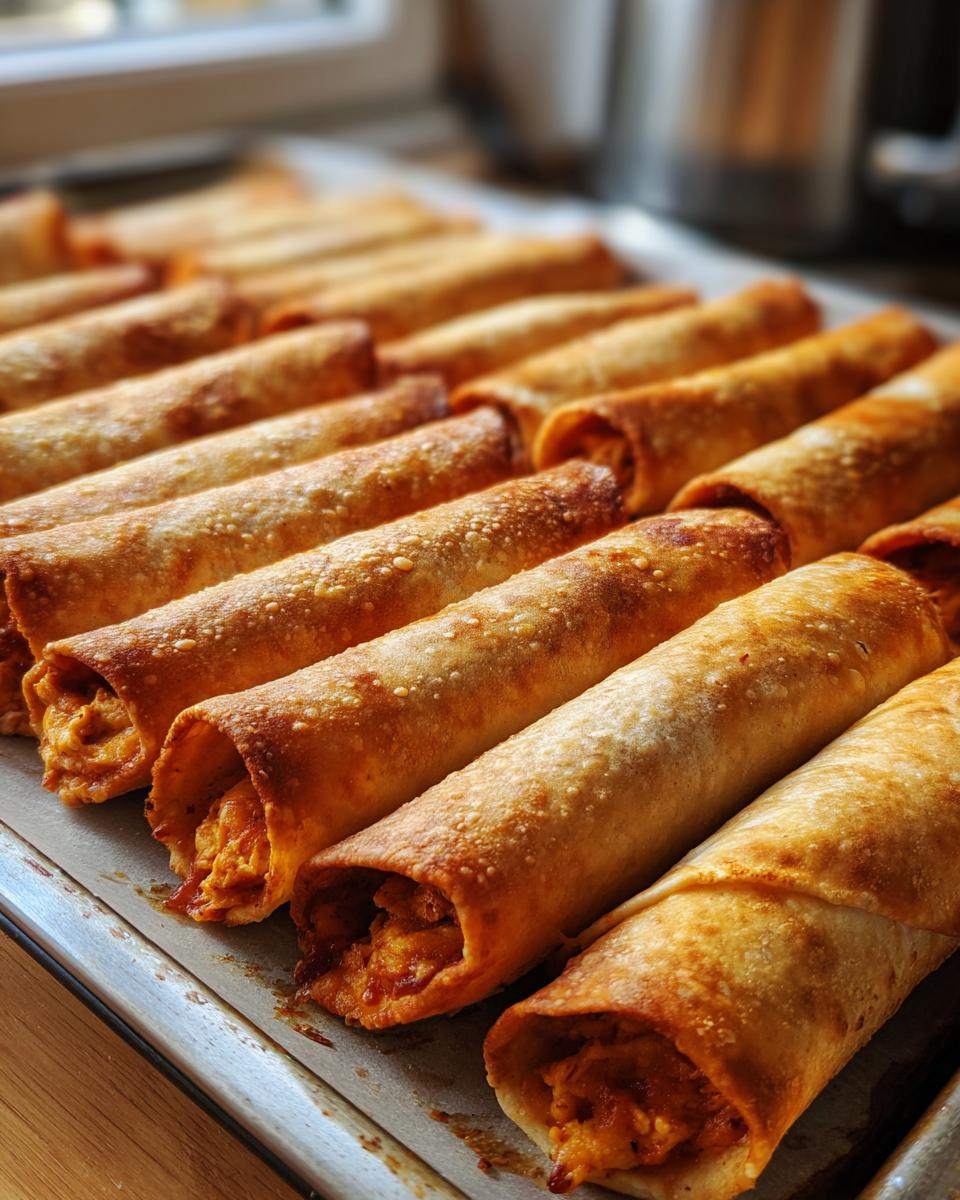 Baked Cream Cheese Chicken Taquitos - detail 2