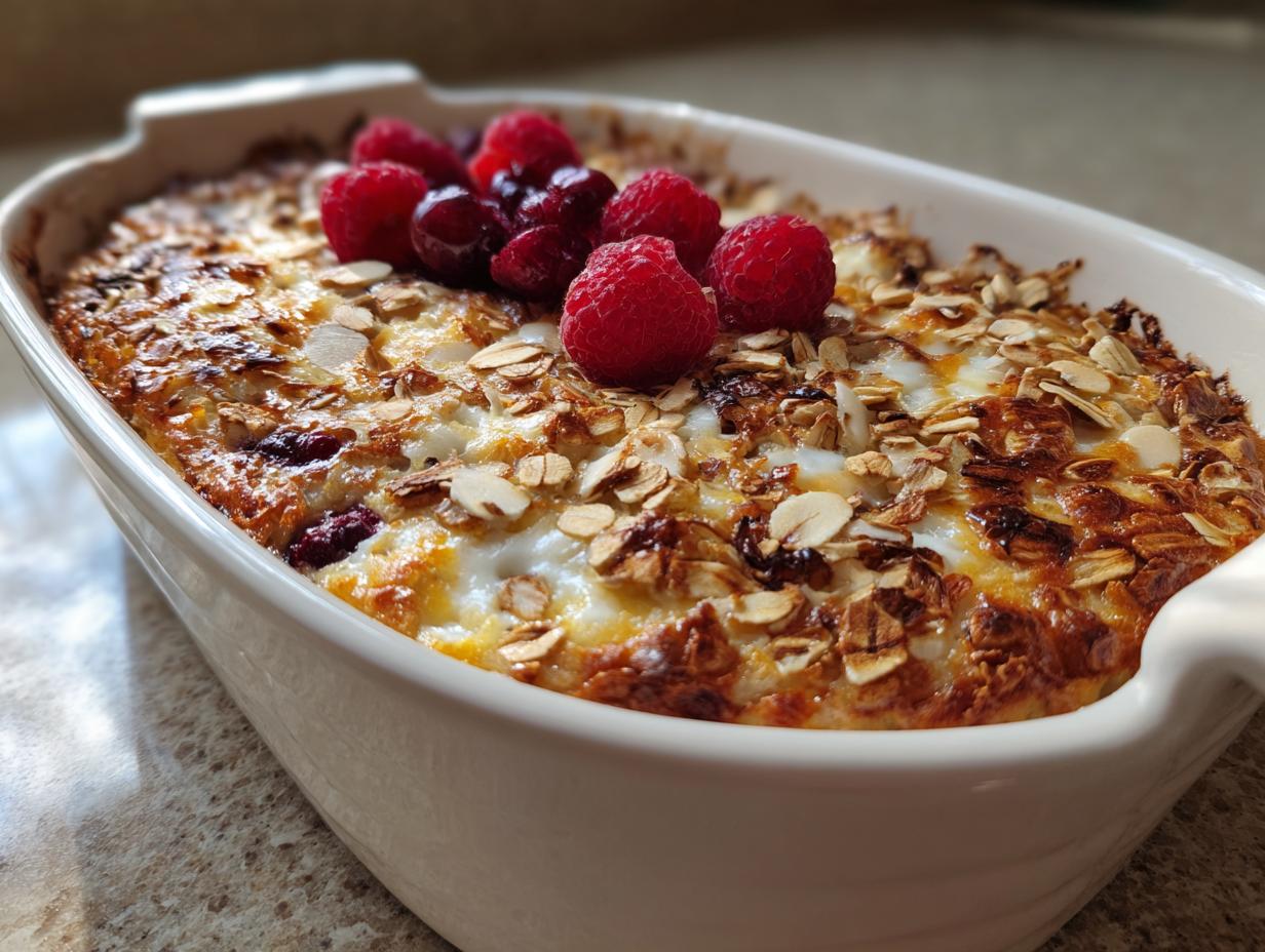 High-Protein Baked Yogurt Breakfast