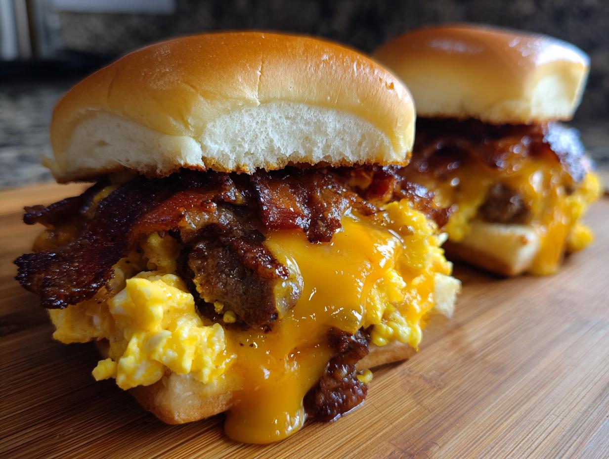 30-Minute Beef Bacon Egg And Cheese Sliders Your Family Will Devour
