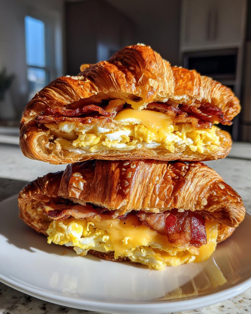 Breakfast Croissant Sandwich - detail 2