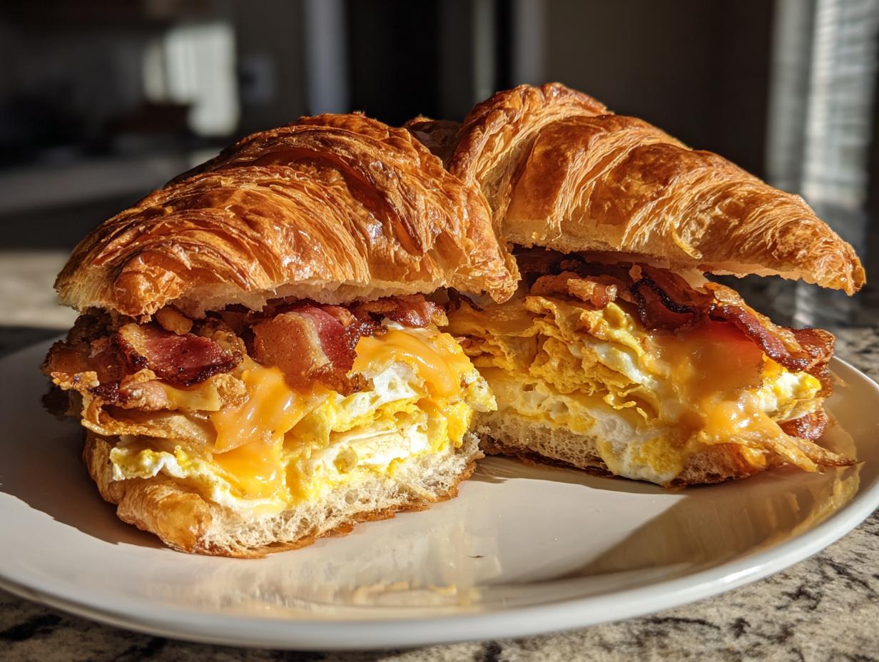 Breakfast Croissant Sandwich