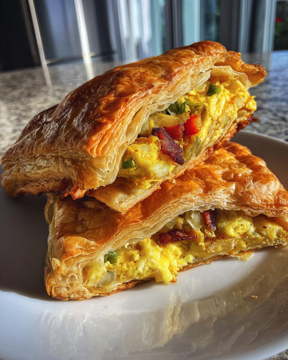 Breakfast Stuffed Puff Pastry Bars - detail 2