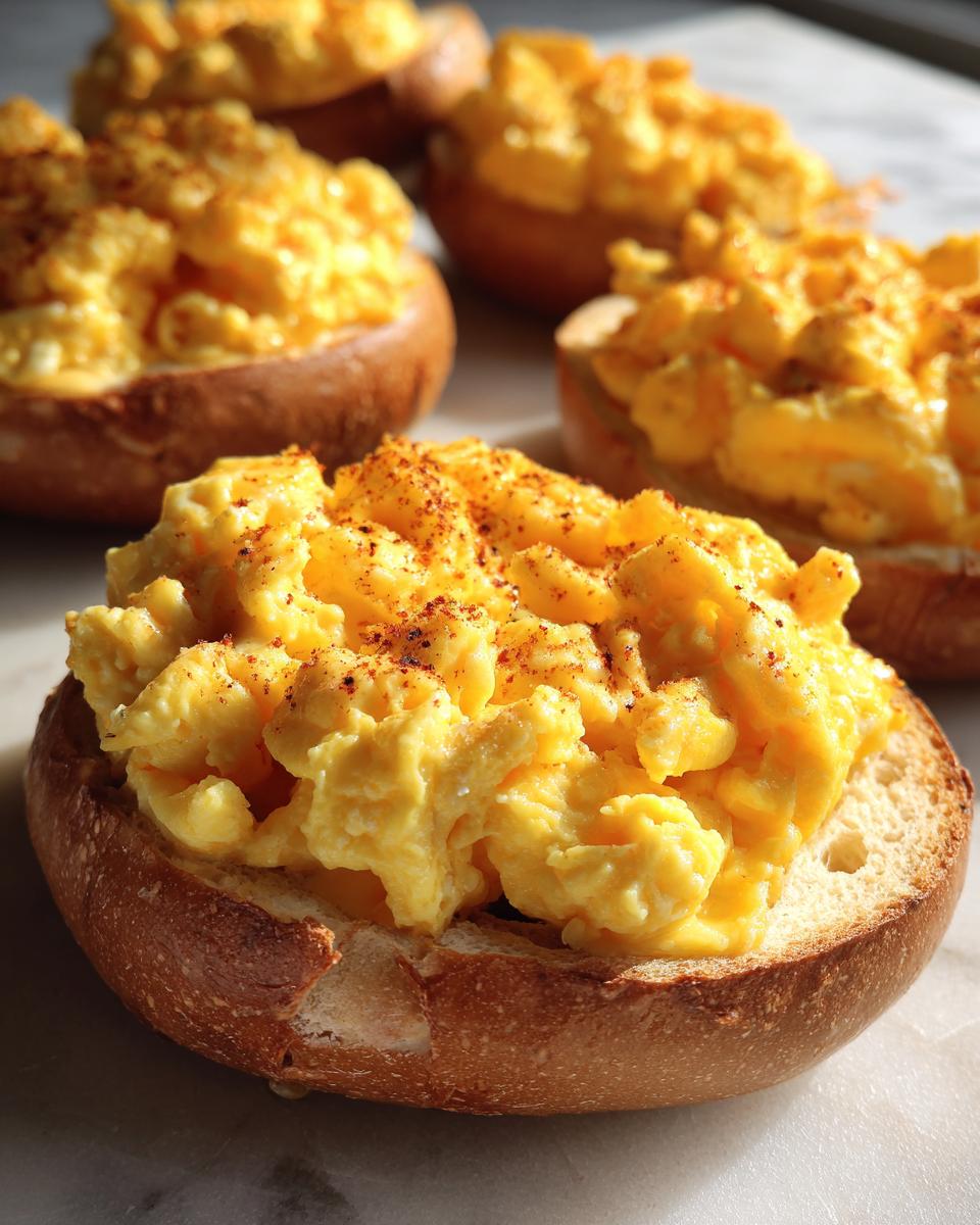 Cheesy Eggy Bagels - detail 2