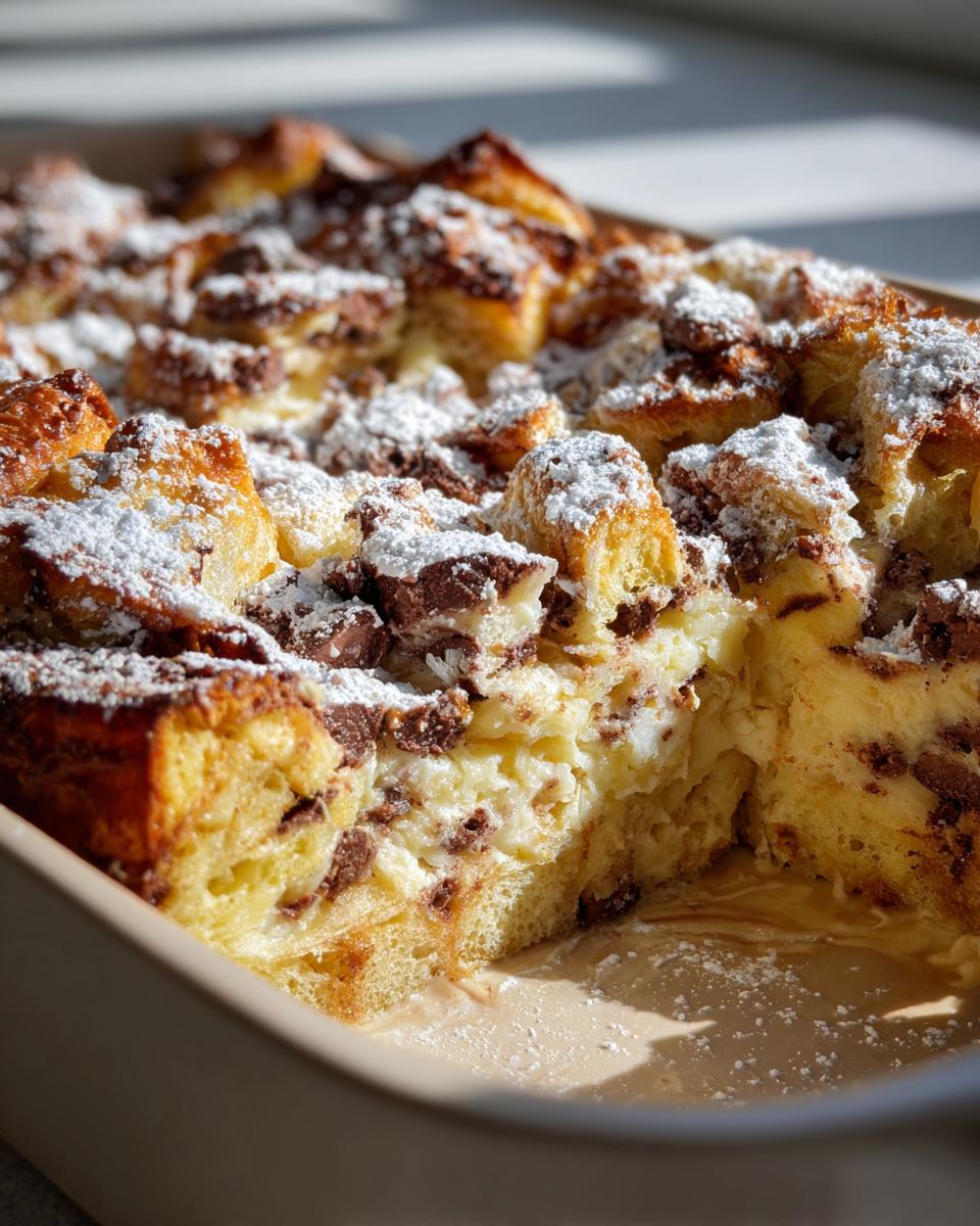 Chocolate Croissant Breakfast Bake - detail 2
