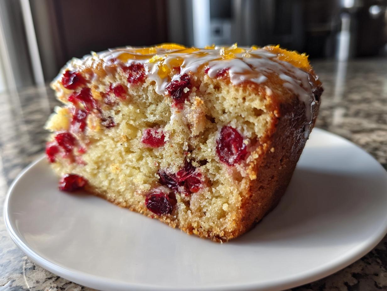 35-Minute Cranberry Orange Breakfast Cake for Tangy Mornings