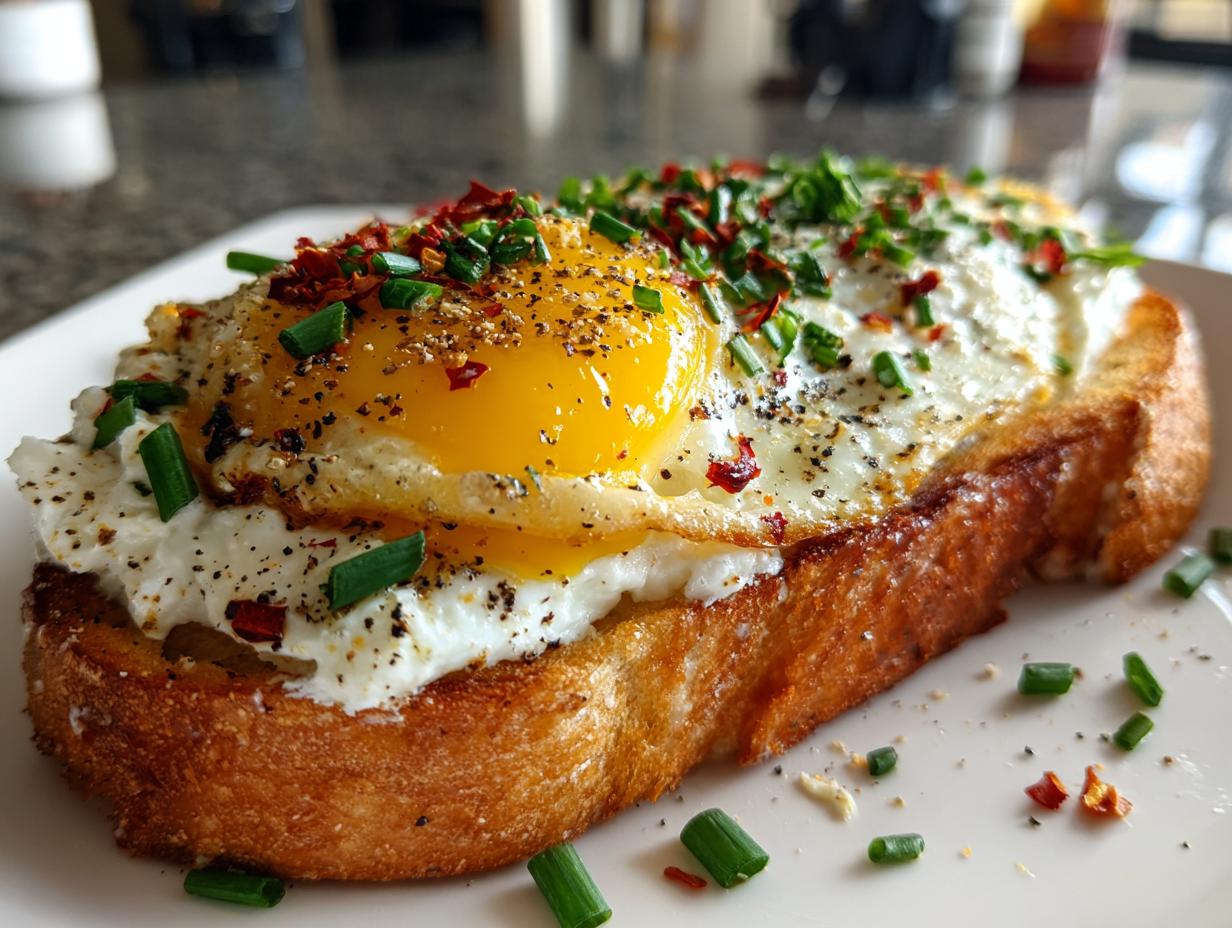 Creamy Ricotta Egg Toast