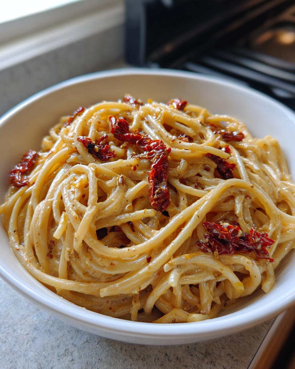 Creamy Sun-Dried Tomato Vegan Pasta - detail 2
