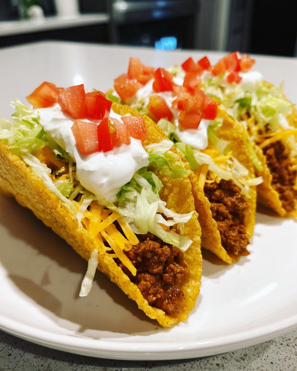 Crispy Baked Ground Beef Tacos - detail 2
