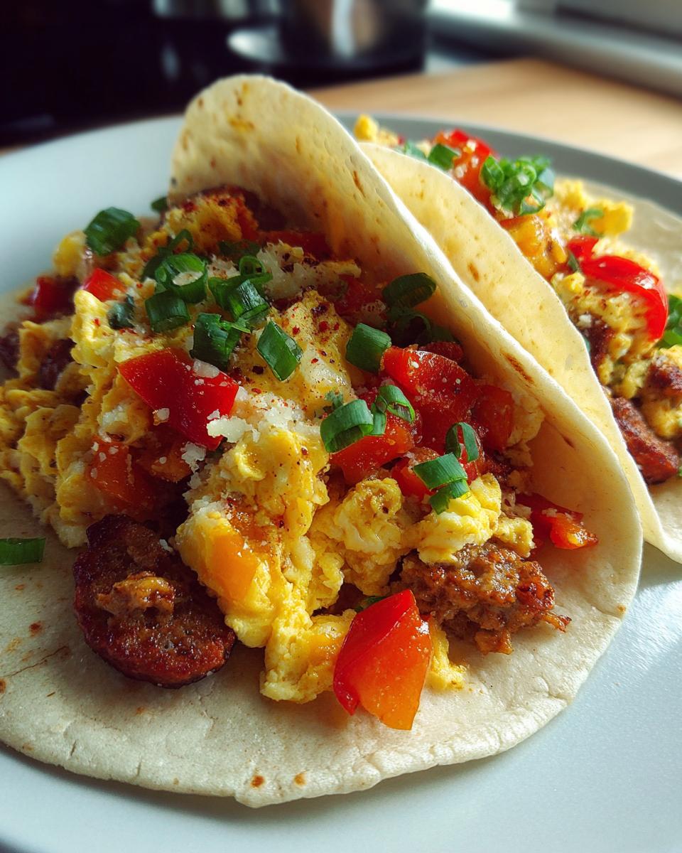 Crockpot Breakfast Tacos - detail 2