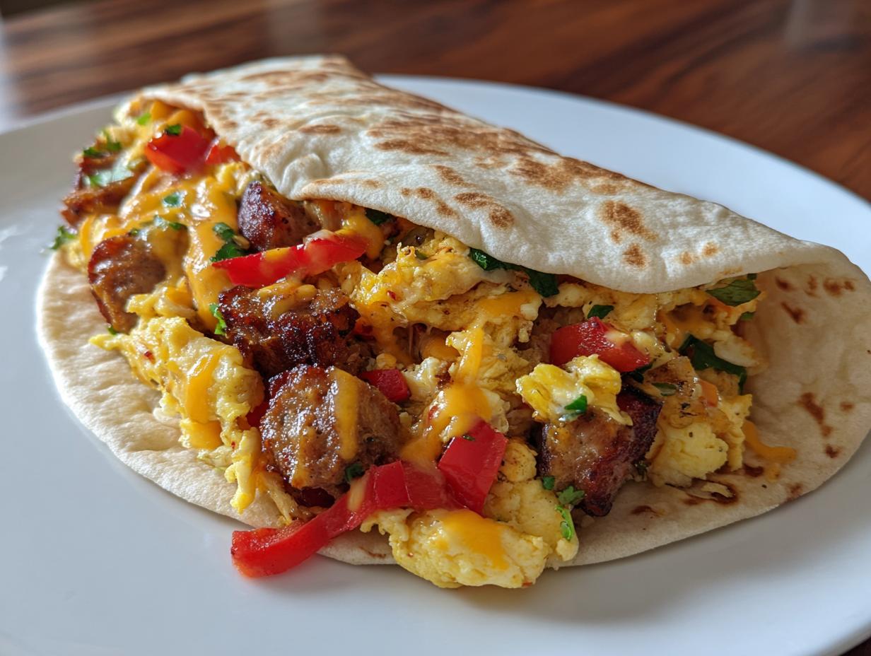 6-Ingredient Crockpot Breakfast Tacos for Effortless Mornings