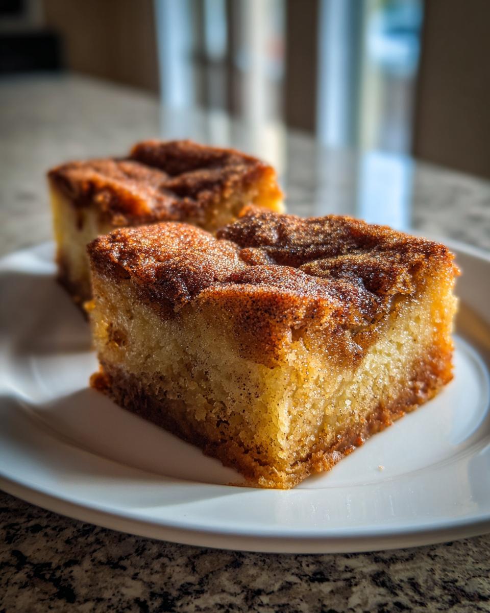 Easy Cinnamon Sugar Blondies - detail 1