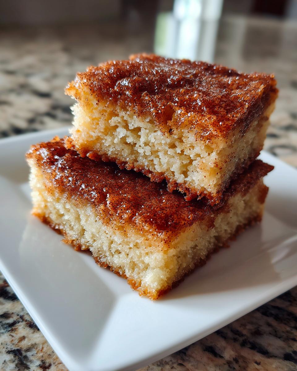 Easy Cinnamon Sugar Blondies - detail 2