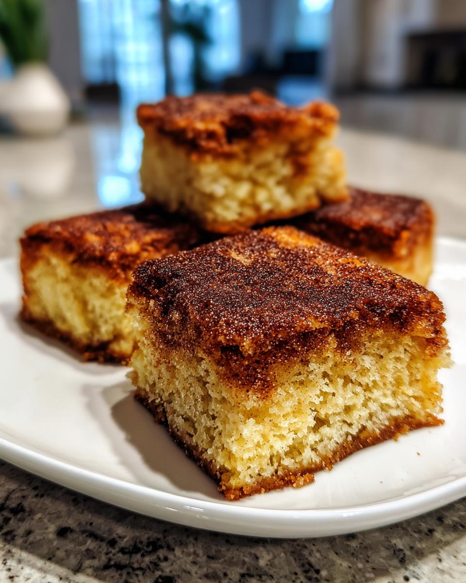 Easy Cinnamon Sugar Blondies - detail 3