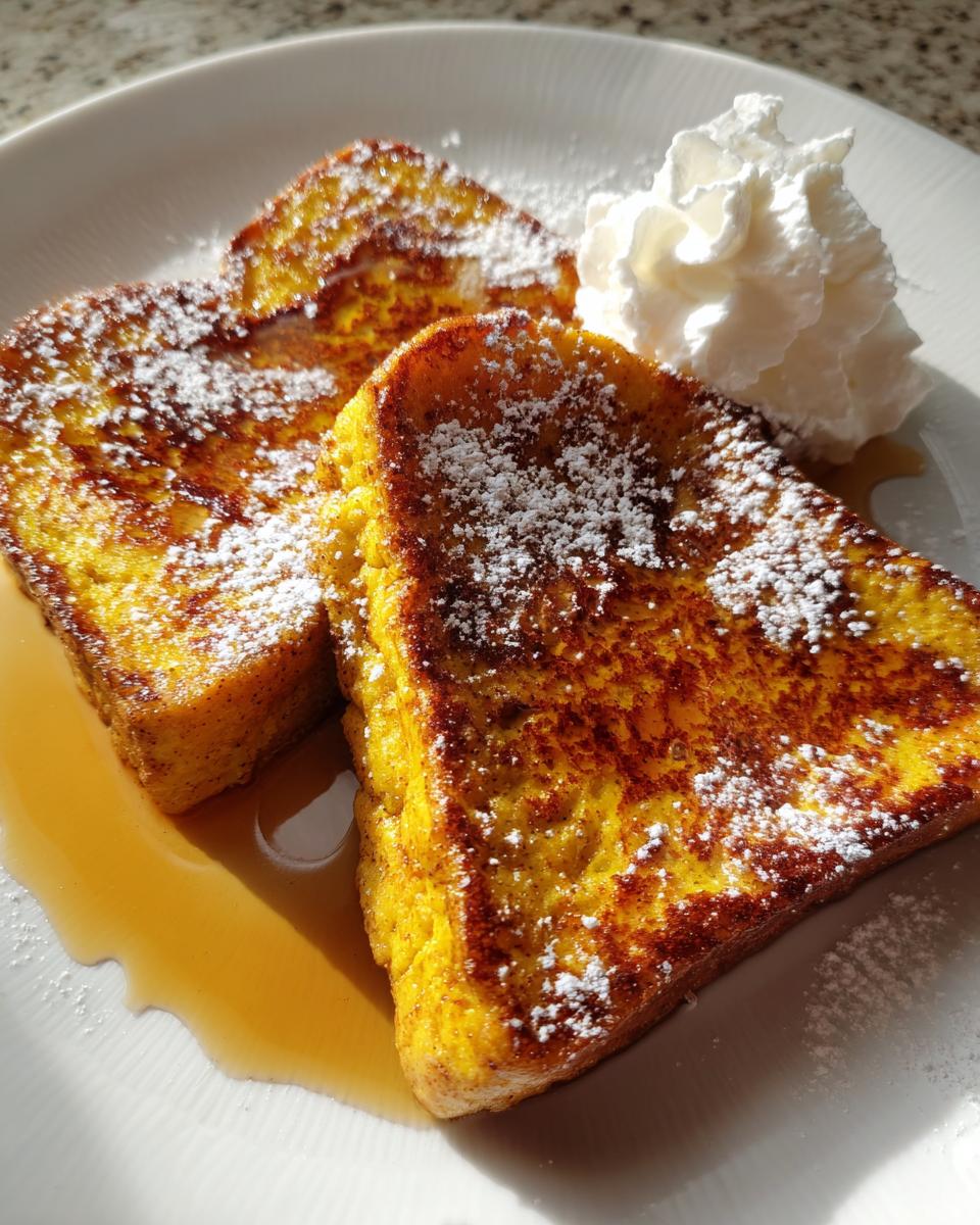 Fall Pumpkin French Toast Breakfast Recipe - detail 1