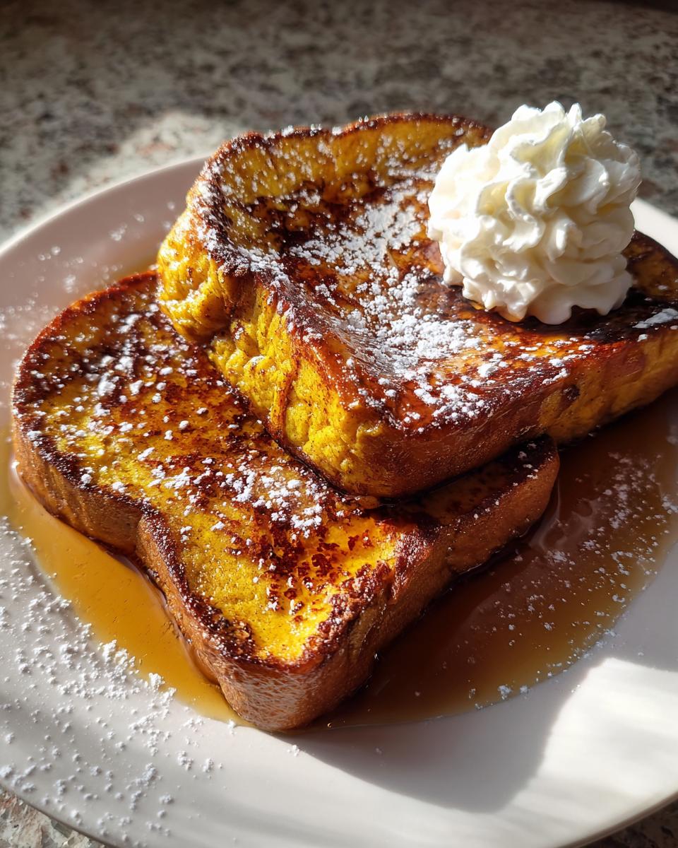 Fall Pumpkin French Toast Breakfast Recipe - detail 2