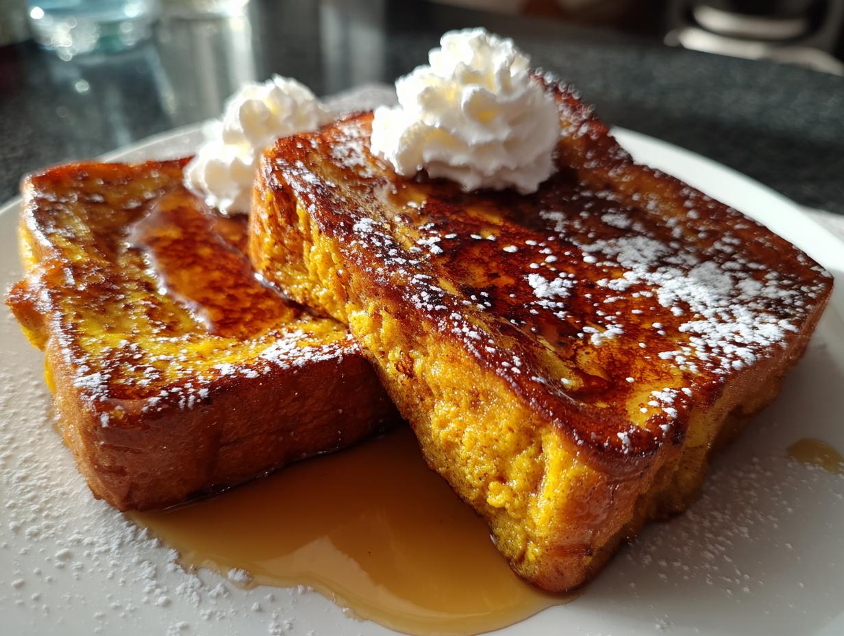 Irresistible Fall Pumpkin French Toast Breakfast Recipe in 25 Minutes