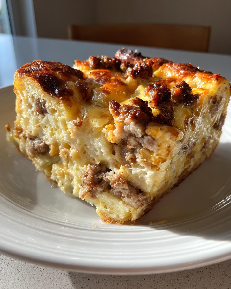 Fluffy pancake sausage casserole - detail 1