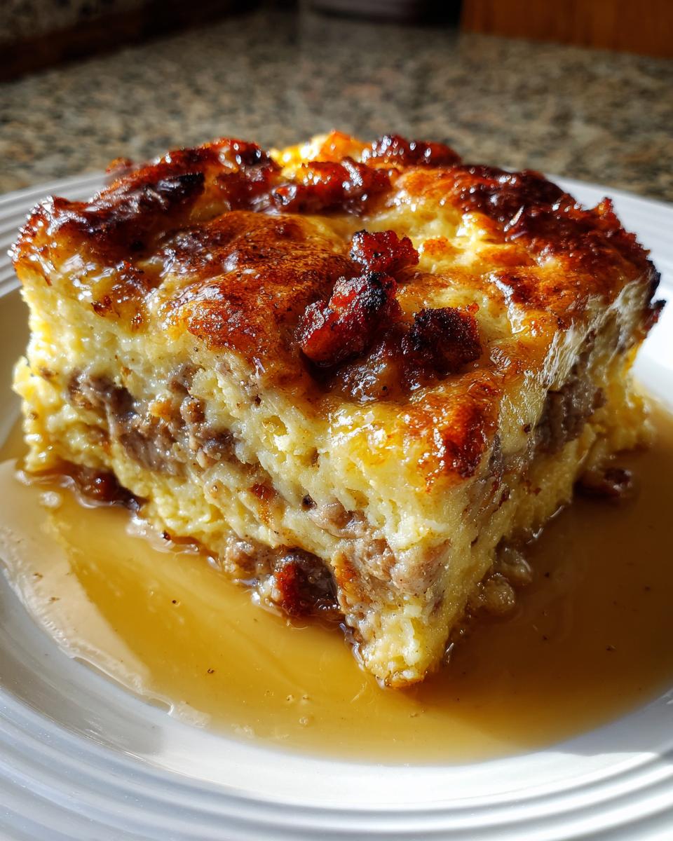 Fluffy pancake sausage casserole - detail 2