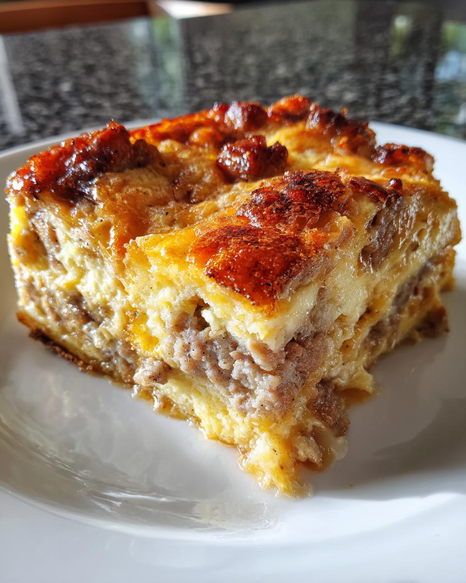 Fluffy pancake sausage casserole - detail 3