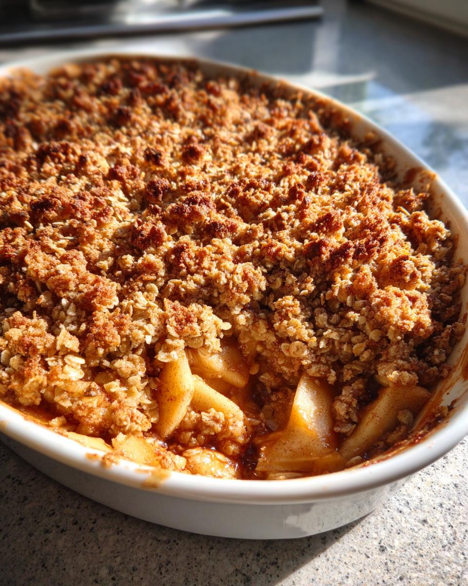 Healthy Breakfast Apple Crumble - detail 3