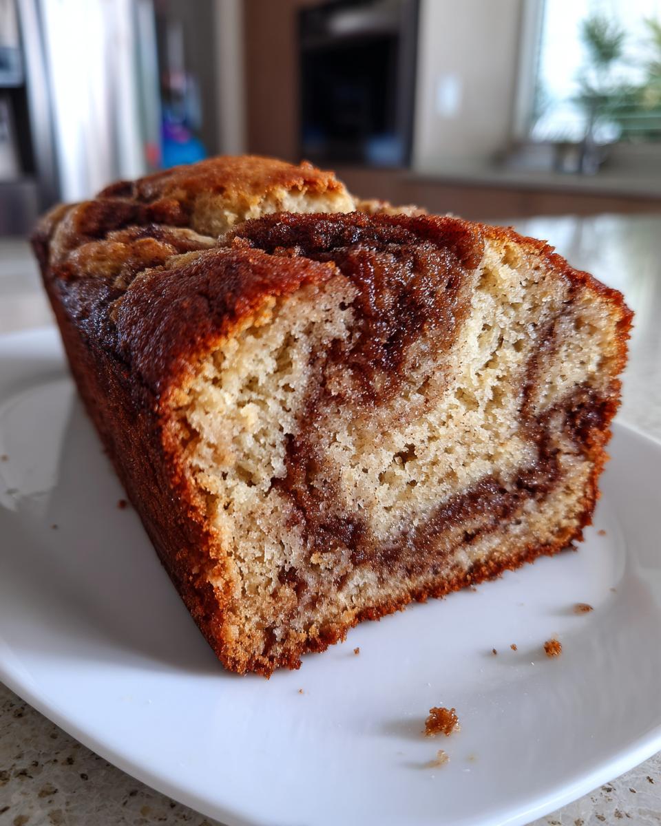 Homemade Cinnamon Swirl Banana Bread - detail 2