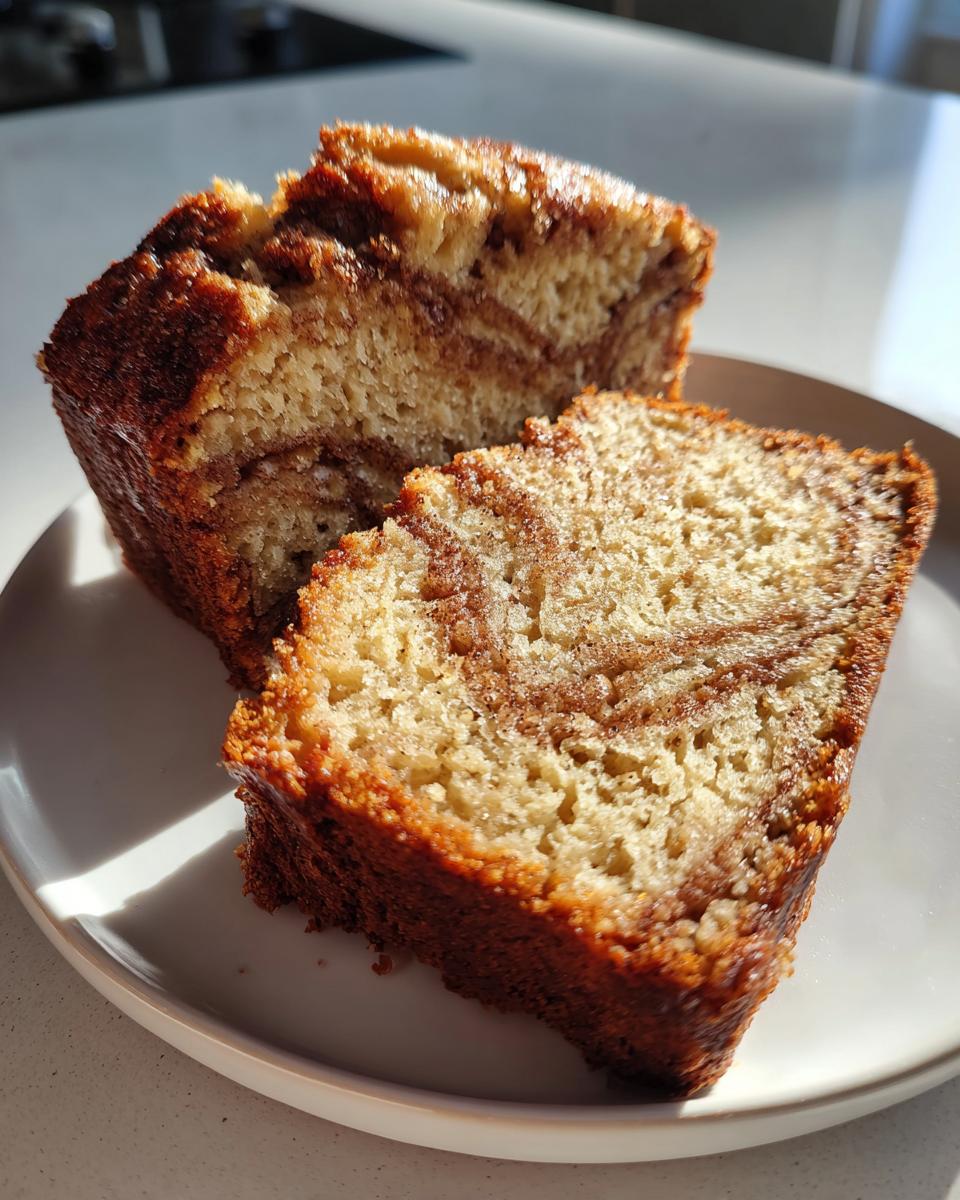 Homemade Cinnamon Swirl Banana Bread - detail 3