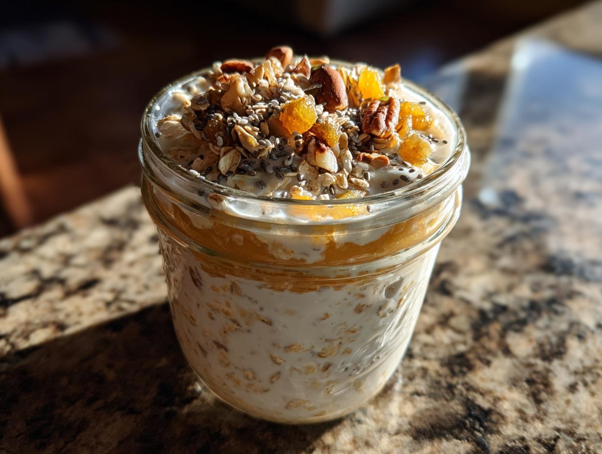 Indian Overnight Oats with Cardamom