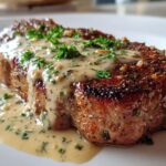 Juicy Steak with Creamy Garlic Sauce